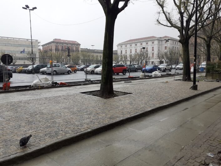Ad Alessandria prende sempre più forma il nuovo anello pedonale in piazza della Libertà