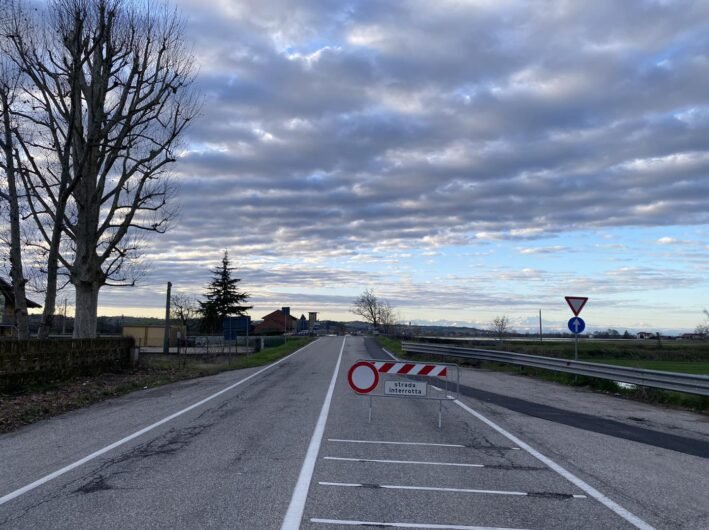 Maltempo: ancora chiuso il sottopasso del Valentino a Casale e la SP31 nella zona industriale di Occimiano