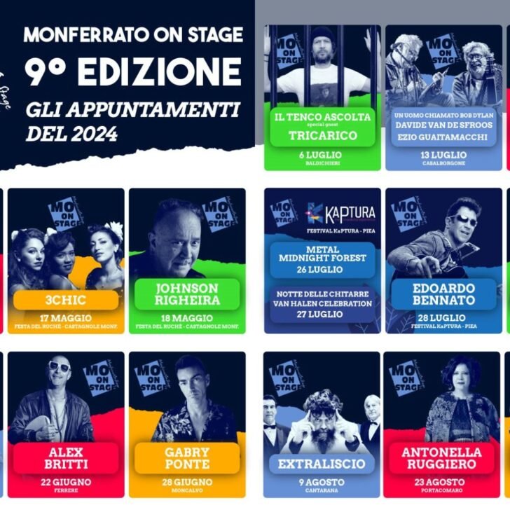 Monferrato On Stage: l’11 maggio inizia la 9ª edizione