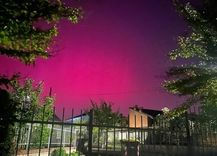 L’aurora boreale in provincia di Alessandria: le [FOTO] dei lettori