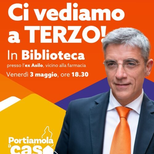 Elezioni regionali: venerdì a Terzo incontro con il candidato consigliere del Pd Domenico Ravetti