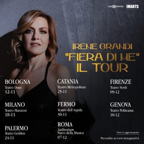 Irene Grandi celebra i 30 anni di carriera con il tour “Fiera di Me”