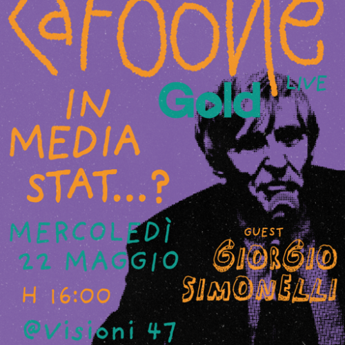 Da Visioni 47 la prima puntata live di Cafooné Gold con Giorgio Simonelli