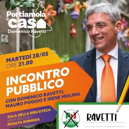 Elezioni regionali: martedì a Rivalta Bormida incontro con il candidato Pd Domenico Ravetti