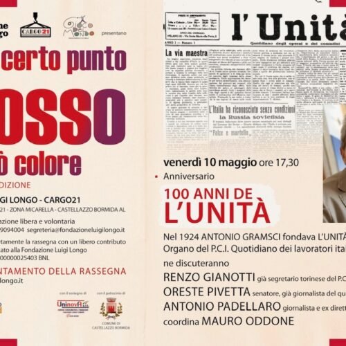 Il 10 maggio a Castellazzo si raccontano i 100 anni de L’Unità