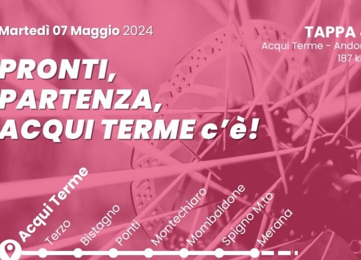 Martedì ad Acqui la partenza del Giro d’Italia: i provvedimenti viabili e il percorso