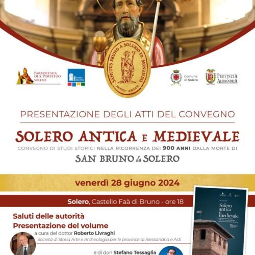 “Solero antica e medievale”: venerdì la presentazione del libro al Castello Faà di Bruno