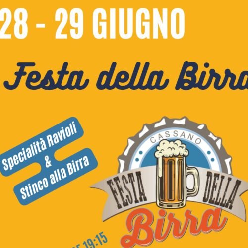 Dal 28 al 30 giugno Festa della birra e Sagra di San Pietro a Cassano Spinola