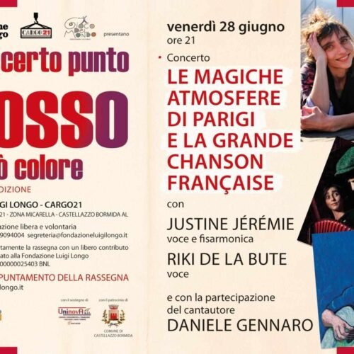 Venerdì 28 giugno a Castellazzo il concerto con Justine Jeremie, Riki De la Brute e Daniele Gennaro