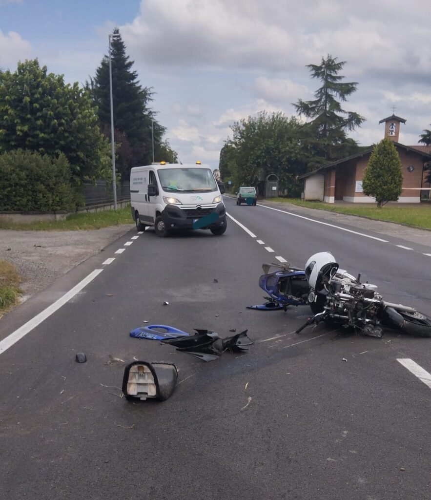 Incidente Basaluzzo auto contro moto