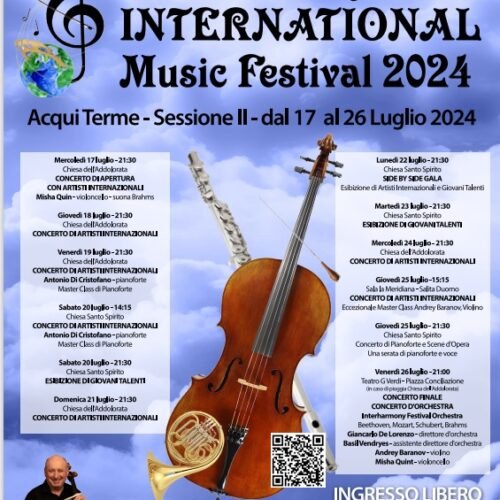 Dal 17 al 26 luglio la 2a sessione di masterclass e concerti del festival di musica “InterHarmony”