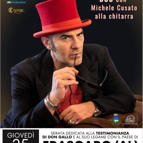 Giovedì 25 luglio la serata per Don Gallo a Frascaro con il concerto di Francesco Baccini