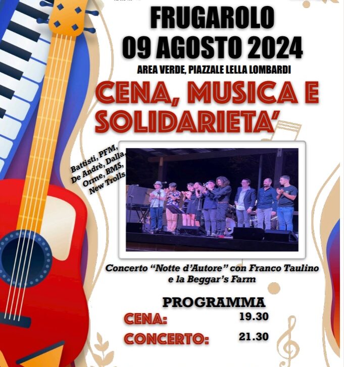 Il 9 agosto a Frugarolo buon cibo e la musica della Beggar’s Farm per sostenere Aprova