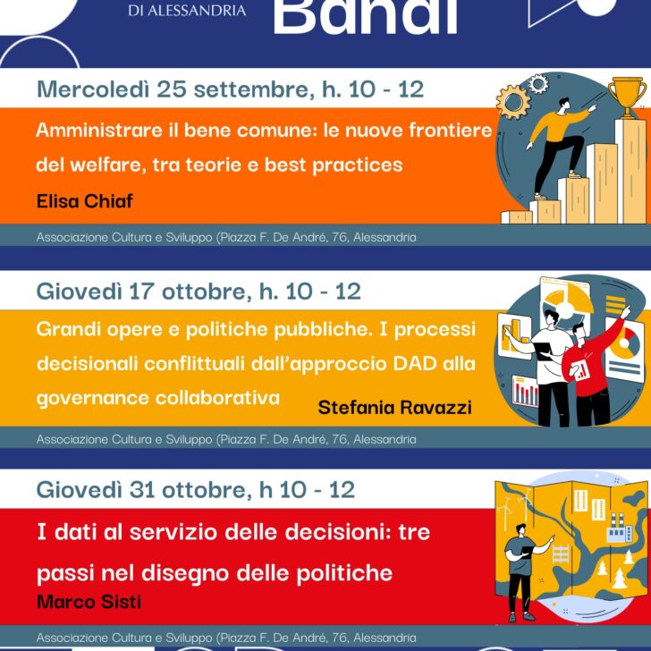 Fondazione Cassa di Risparmio di Alessandria: tre incontri per la progettazione territoriale