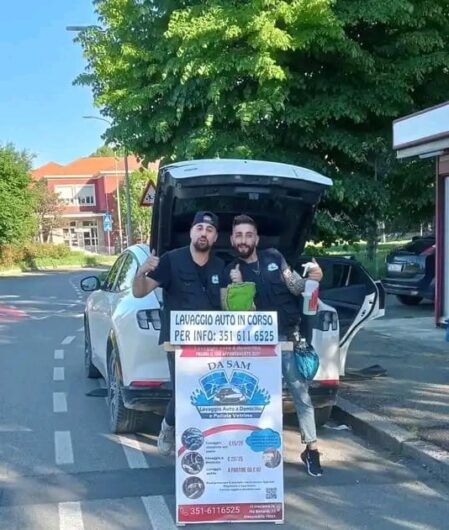 Da “Sam”, in via Bonardi ad Alessandria, il lavaggio auto a mano e con vapore, anche con servizio a domicilio