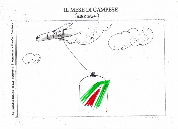 Le vignette di luglio firmate dall’artista valenzano Ezio Campese