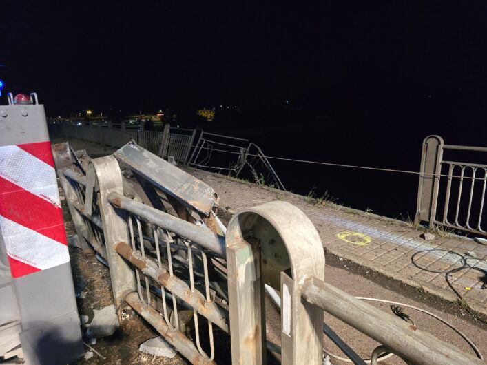 Incidente ponte Tiziano: una persona deceduta, salvata la donna a bordo