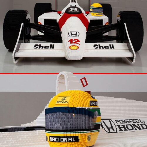 La McLaren di Ayrton Senna rinasce in mattoncini LEGO© al GP di Monza