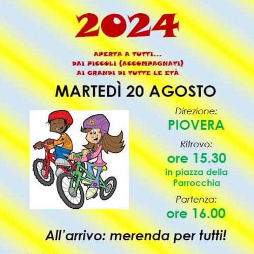 A Castelceriolo fino al 25 agosto la festa dei Rioni e martedì la Biciclettata fino a Piovera