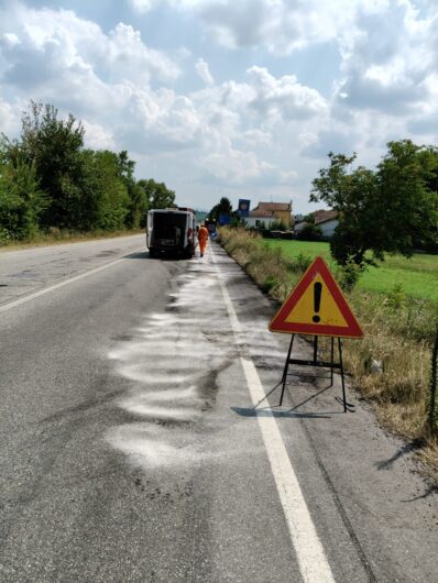 Incendio camion lungo la 35 bis dei Giovi a Novi Ligure. Traffico tornato regolare