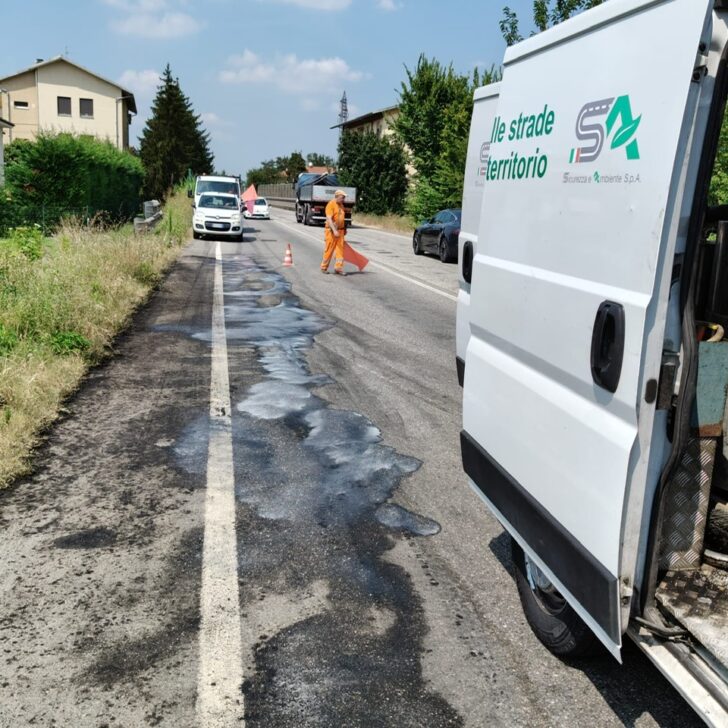 Incendio camion lungo la 35 bis dei Giovi a Novi Ligure. Traffico tornato regolare