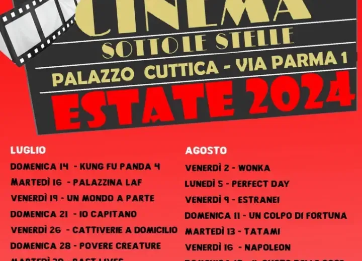 Cinema sotto le stelle ad Alessandria: annullata la proiezione di questa sera