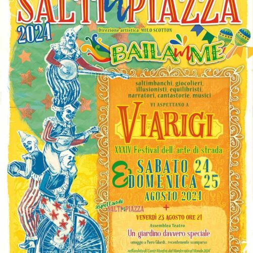 Torna SaltinPiazza: a Viarigi il festival di arte di strada e circo contemporaneo più antico del Piemonte