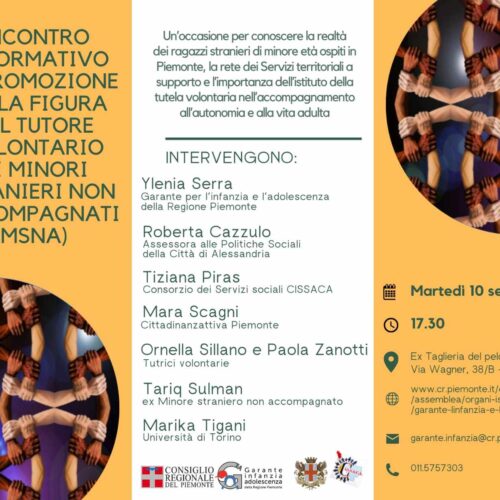 Come si diventa tutori di minori stranieri non accompagnati: martedì ad Alessandria un incontro informativo