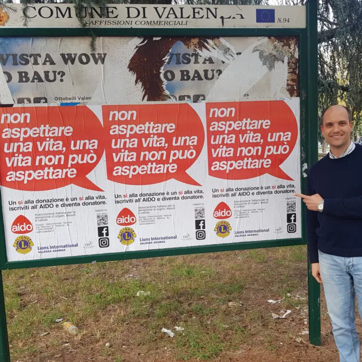 Aido Valenza: via alla campagna per il sì alla donazione. Sabato lo stand in piazza Gramsci