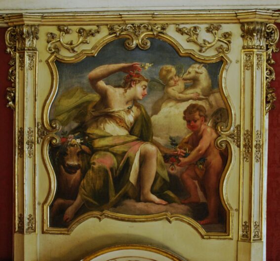 Restaurati i dipinti di 5 sovrapporte dello storico palazzo sede della Provincia di Alessandria