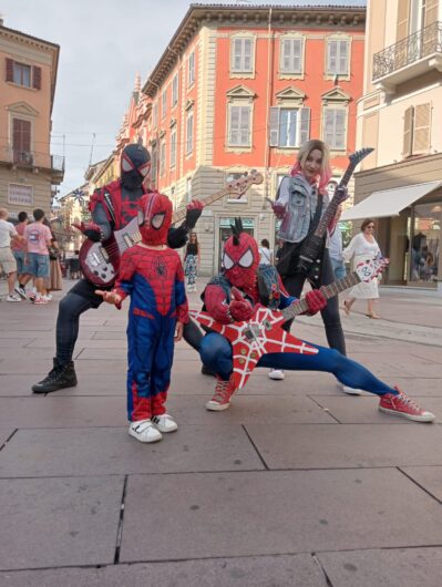 I cosplayer di ALEcomics in Piazzetta della Lega