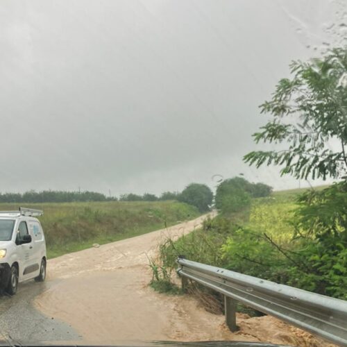 Maltempo: allagamenti lungo la strada tra Bassignana e Rivarone