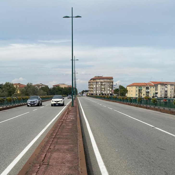 A Casale riaperto il ponte sul Po: tolto il restringimento parziale delle carreggiate