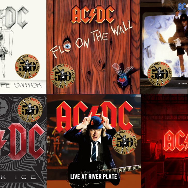 AC/DC: ristampati anche gli ultimi sei dischi in vinile color oro