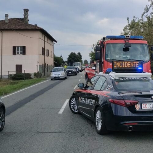 Scontro tra tre auto lungo la strada tra Novi e Basaluzzo