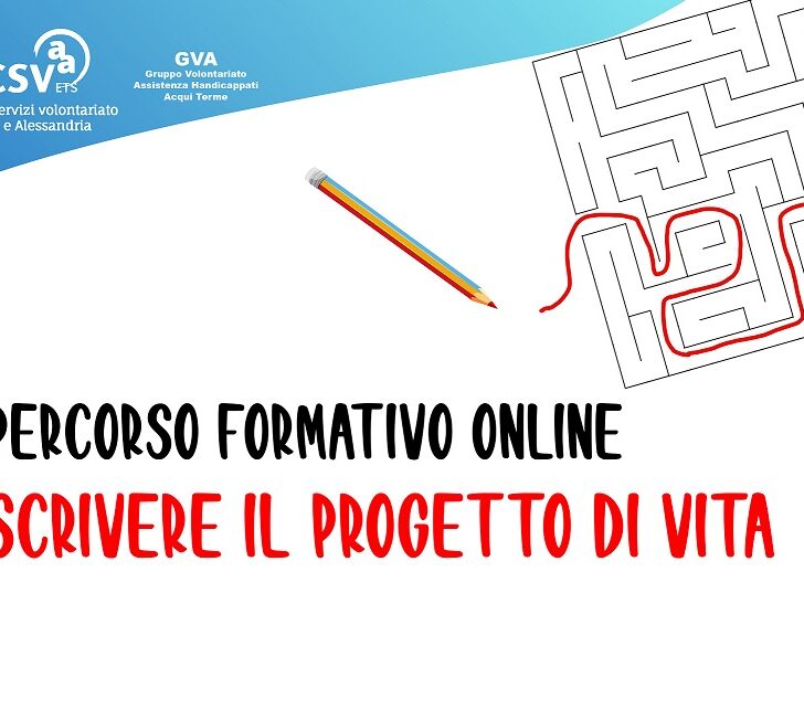 “Scrivere il progetto di vita”, il percorso formativo online del Csvaa per persone con disabilità e le loro famiglie