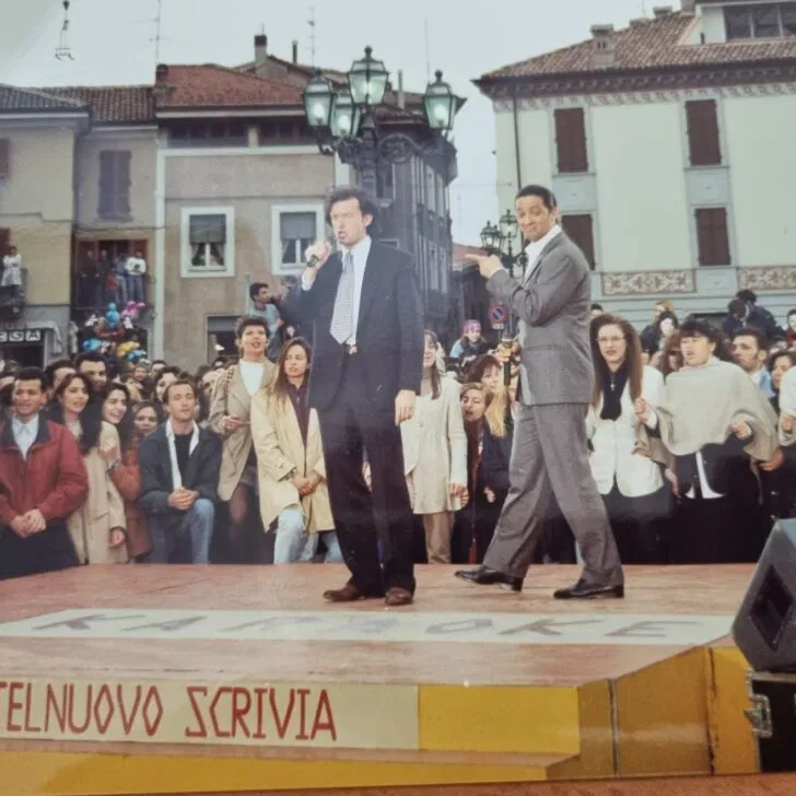 Quando il Karaoke di Fiorello arrivò in provincia e dj Luciano Tirelli cantò a Castelnuovo Scrivia