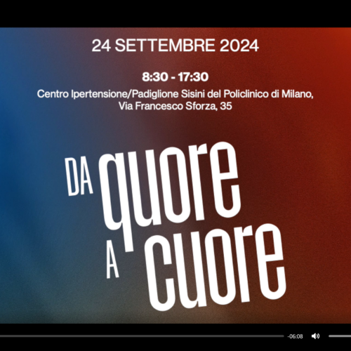 “Da quore a cuore”: il 24 settembre Open Day al Policlinico di Milano per ridurre il rischio di malattie cardiovascolari