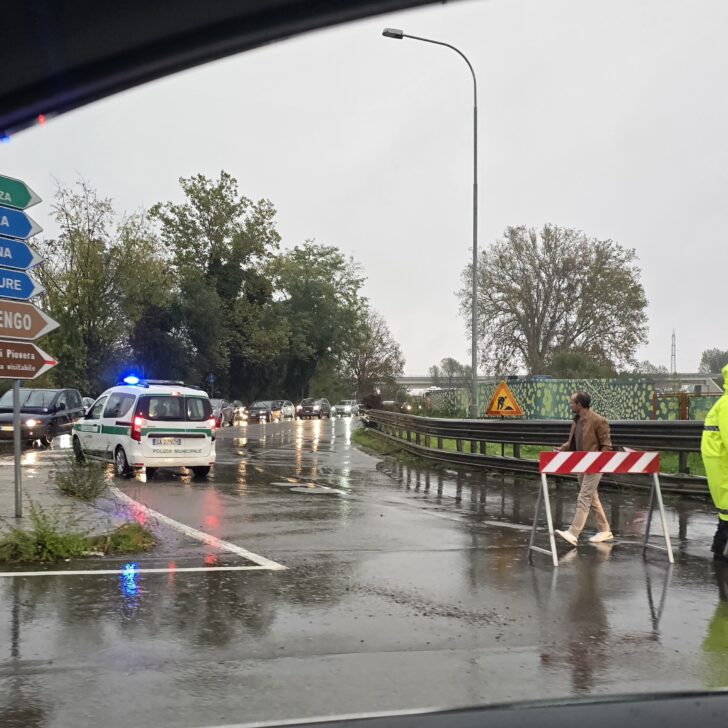 Chiuso il ponte Bormida verso Spinetta. Avviata operazione rimozione tronchi