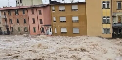 Piena del Serio: chiuso il ponte a Seriate, Protezione Civile in azione