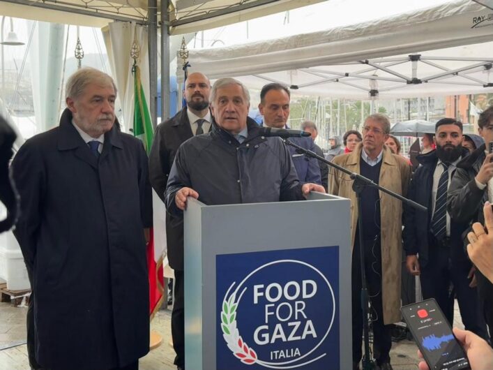 La Regione Piemonte alla partenza dei camion di aiuti per Gaza