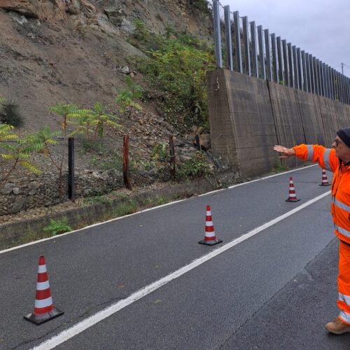 Maltempo: chiusa una corsia della provinciale 210 a Cavatore