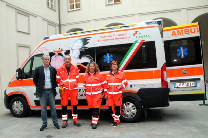 Una nuova ambulanza per il trasporto di neonati per la Croce Verde di Alessandria