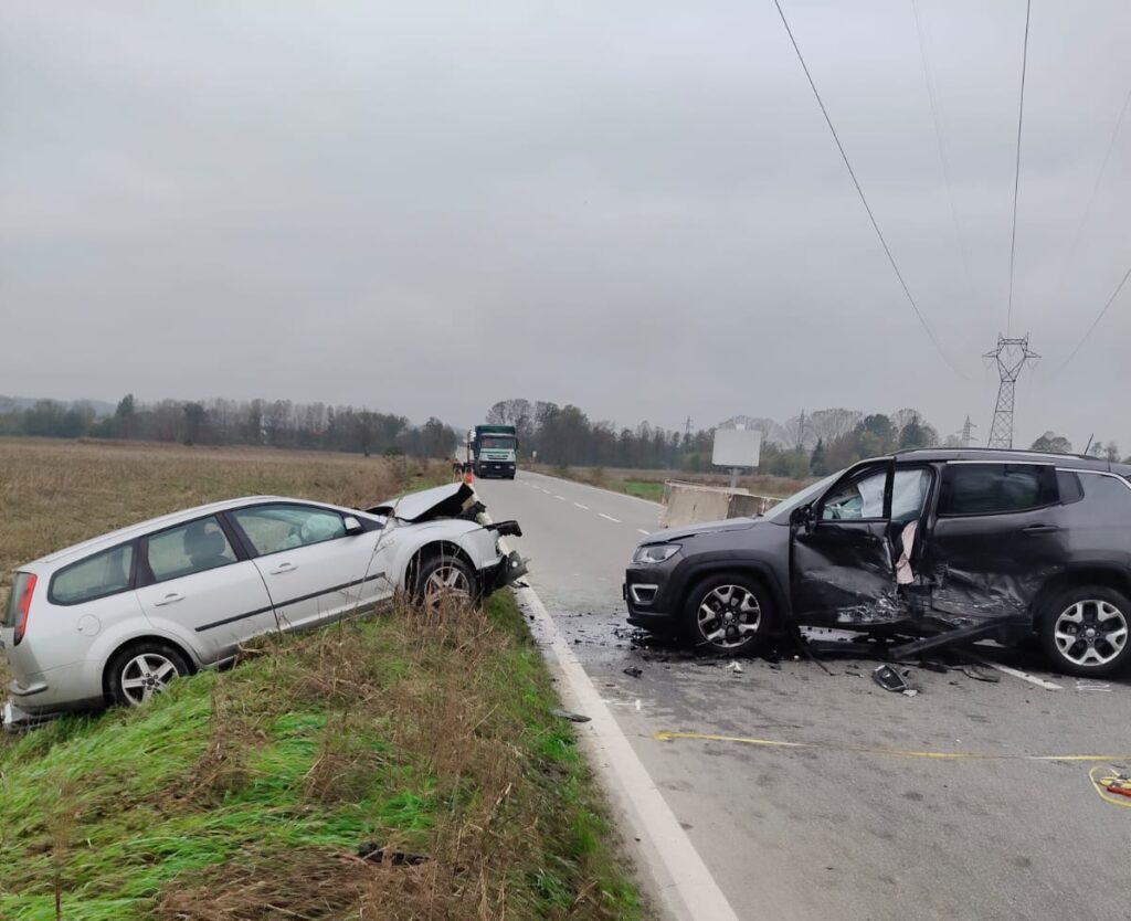 Incidente frontale Predosa Capriata