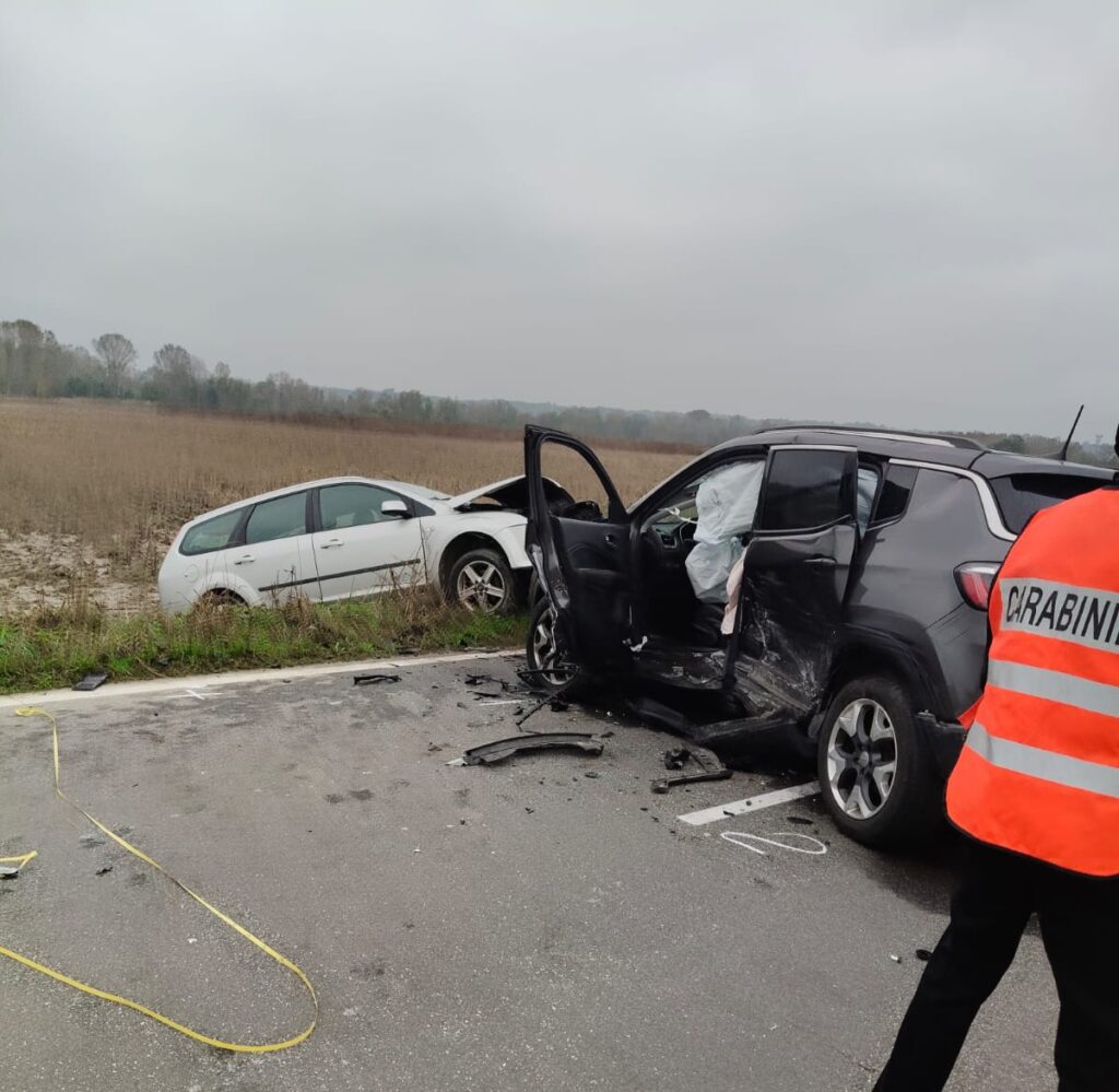 Incidente frontale Predosa Capriata