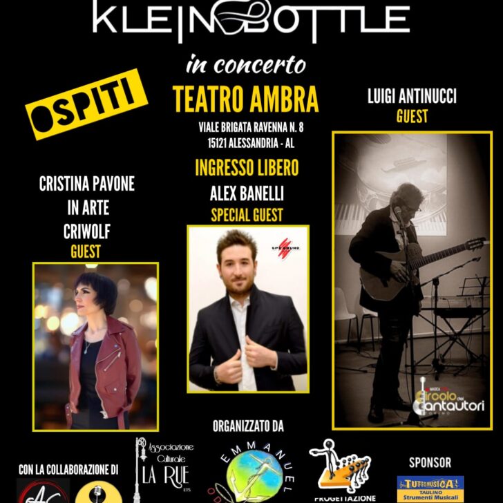 Paolo Vallesi e Kleinbottle in concerto ad Alessandria