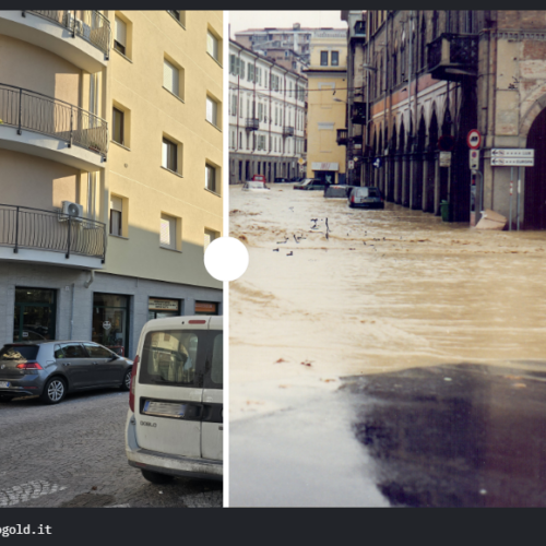 Come l’alluvione 1994 cambiò Alessandria: piazza Gobetti e spalto Rovereto ieri e oggi