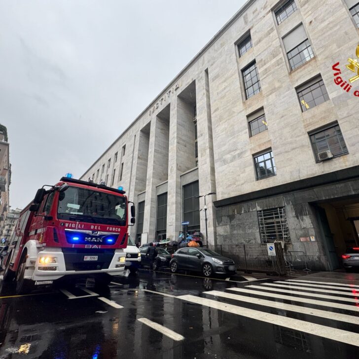 Principio di incendio al Tribunale di Milano: evacuate 500 persone