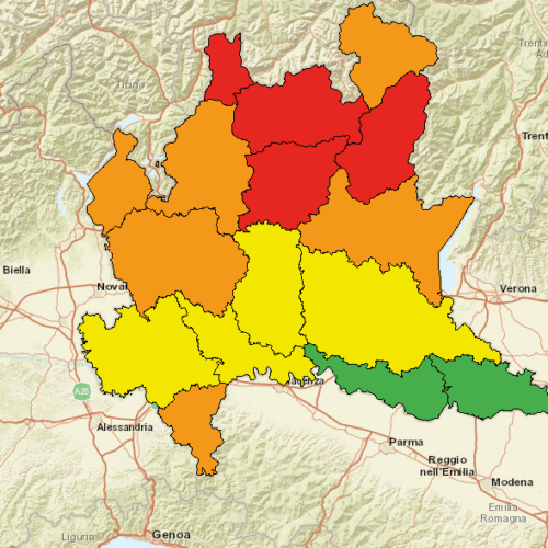 Confermata l’allerta rossa in Lombardia per rischio idrogeologico