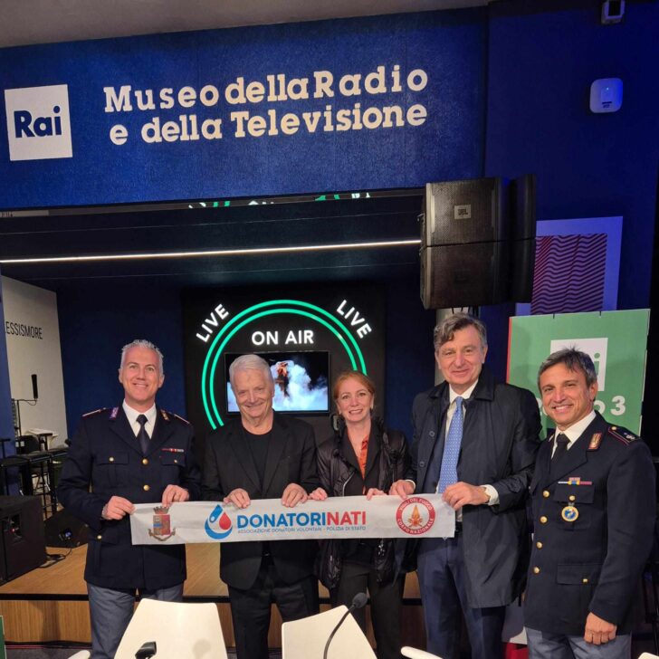 L’associazione DonatoriNati Piemonte della Polizia in diretta nazionale su Unomattina